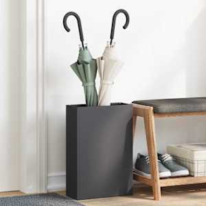 Stojalo za dežnik Črna 28 x 12 x 41 cm Jeklo