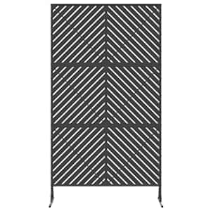 Obrazovka pro soukromí 100 x 50 x 180 cm Ocel Černá - obrázek 4