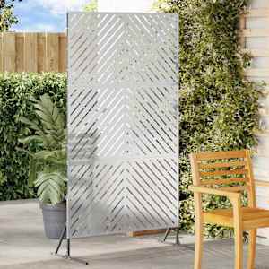 Zaslonska zaščita Siva 100 x 50 x 180 cm Jeklo