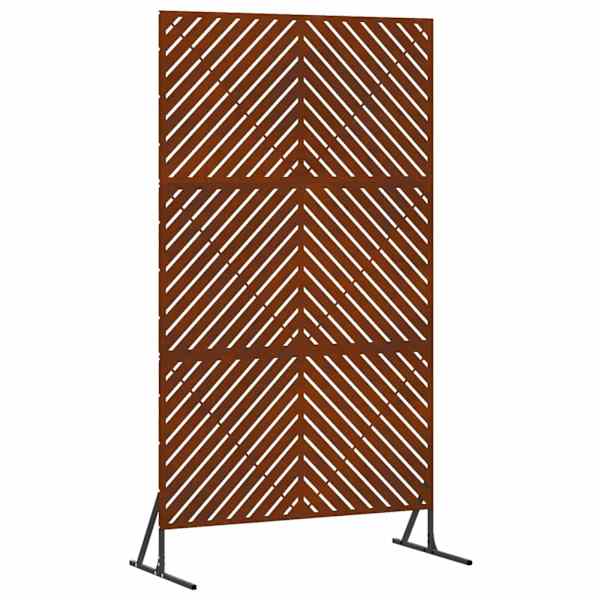 vidaXL Privaatsust&otilde;ke 100 x 50 x 180 cm Ilmastikukindel teras Rooste