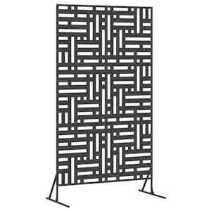 vidaXL Privaatsust&otilde;ke 100 x 50 x 180 cm Teras Must