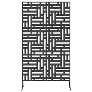 Obrazovka pro soukromí 100 x 50 x 180 cm Ocel Černá - obrázek 4