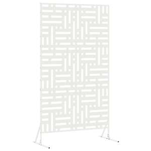 vidaXL Privaatsust&otilde;ke 100 x 50 x 180 cm Teras Valge