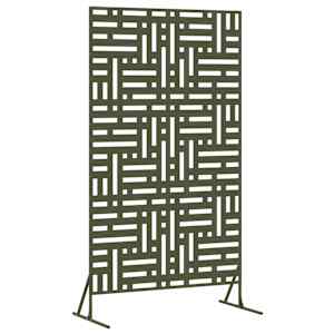 vidaXL Privaatsust&otilde;ke 100 x 50 x 180 cm Teras Oliiviroheline
