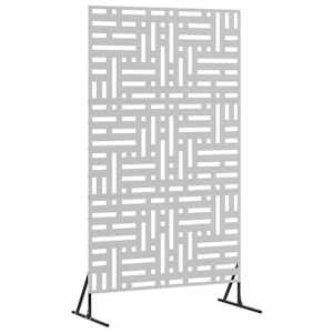 vidaXL Privaatsust&otilde;ke 100 x 50 x 180 cm Tsingitud teras H&otilde;bedane