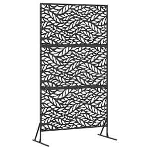 vidaXL Privaatsust&otilde;ke 100 x 50 x 180 cm Teras Must
