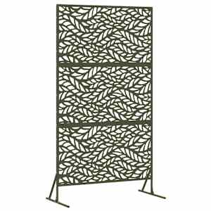 vidaXL Privaatsust&otilde;ke 100 x 50 x 180 cm Teras Oliiviroheline