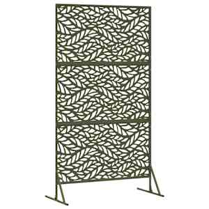 Obrazovka pro soukromí 100 x 50 x 180 cm Ocel Olivově zelená - obrázek 6