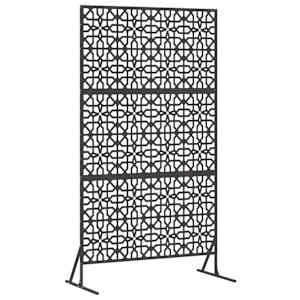 vidaXL Privaatsust&otilde;ke 100 x 50 x 180 cm Teras Must