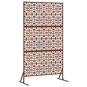 vidaXL Privaatsust&otilde;ke 100 x 50 x 180 cm Ilmastikukindel teras Rooste