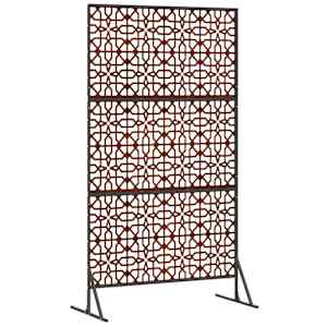 Obrazovka pro soukromí 100 x 50 x 180 cm Rezavá - obrázek 7