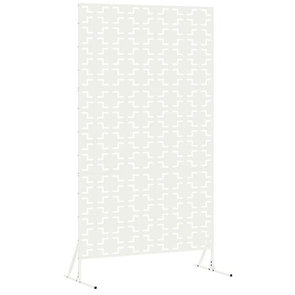 vidaXL Privaatsust&otilde;ke 100 x 50 x 180 cm Teras Valge
