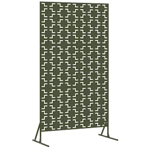 vidaXL Privaatsust&otilde;ke 100 x 50 x 180 cm Teras Oliiviroheline