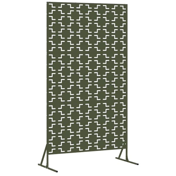 vidaXL Privaatsust&otilde;ke 100 x 50 x 180 cm Teras Oliiviroheline