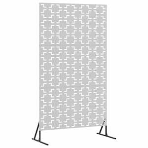 vidaXL Privaatsust&otilde;ke 100 x 50 x 180 cm Tsingitud teras H&otilde;bedane