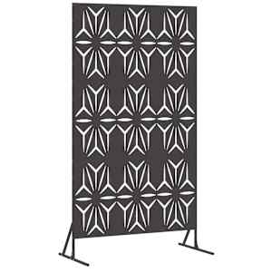 vidaXL Privaatsust&otilde;ke 100 x 50 x 180 cm Teras Must