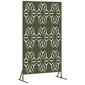 vidaXL Privaatsust&otilde;ke 100 x 50 x 180 cm Teras Oliiviroheline