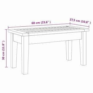 Zahradní lavice 2 pcs krémová a hnědá Masivní teakové dřevo - obrázek 15