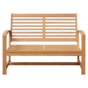 lavice Hnědá 110 x 65 x 76,5 cm Pevné teakové dřevo - obrázek 5