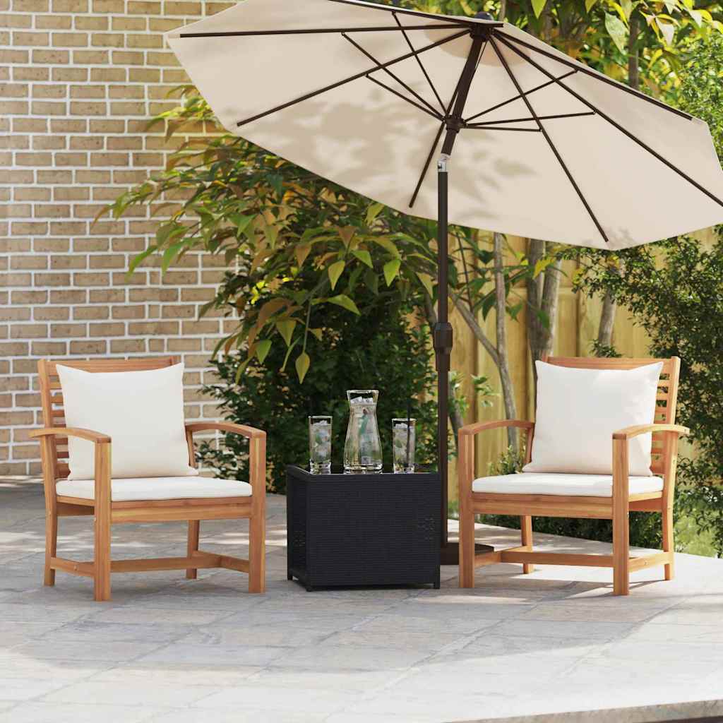 Tuinstoelen 2 pcs Bruin 60 x 65 x 76.5 cm Massief teakhout