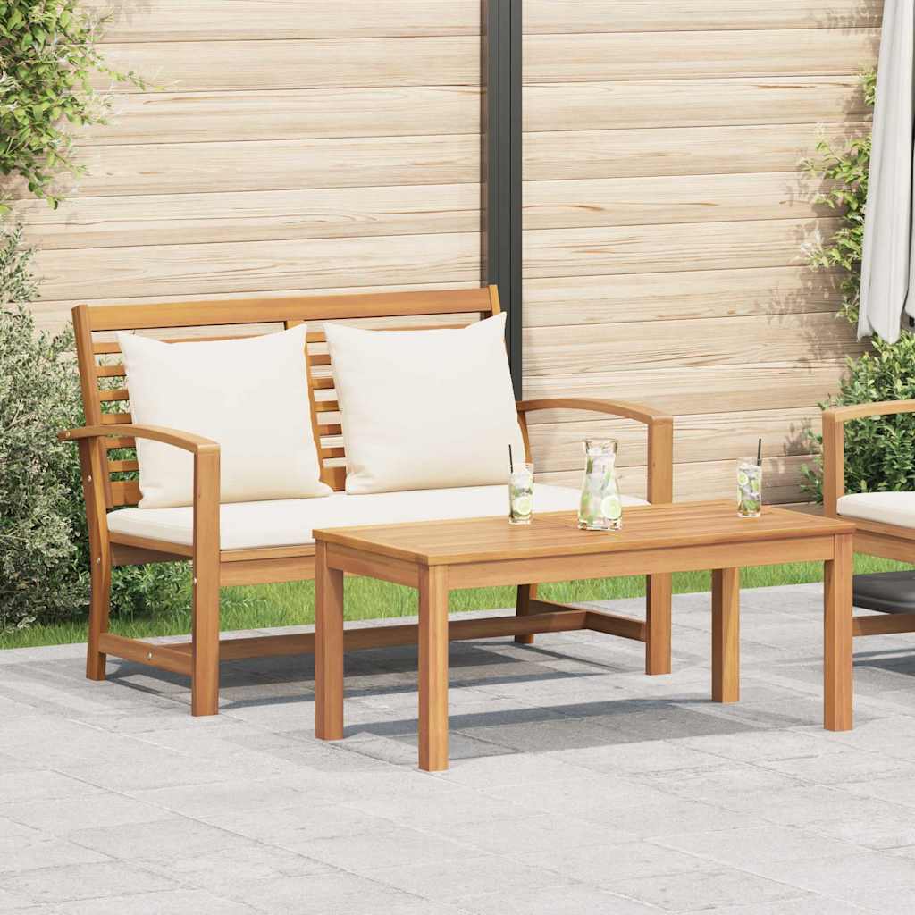 Tuin Sofa Set 2 pcs Bruin Massief teakhout