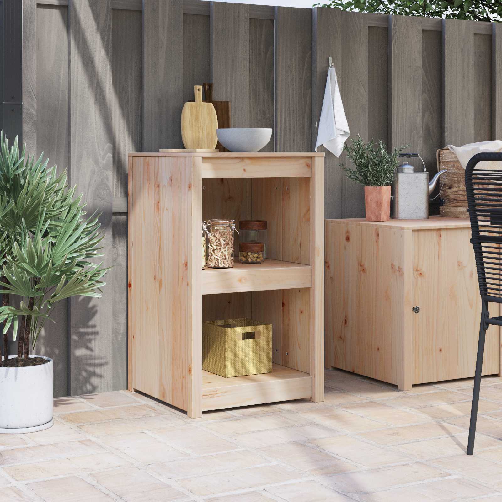 vidaXL Dulap de bucătărie cu raft MEPPEL Stejar închis 55 x 55 x 92 cm