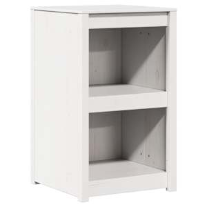 vidaXL K&ouml;&ouml;gikapp riiuliga MEPPEL Valge 55 x 55 x 92 cm Tahke m&auml;nd
