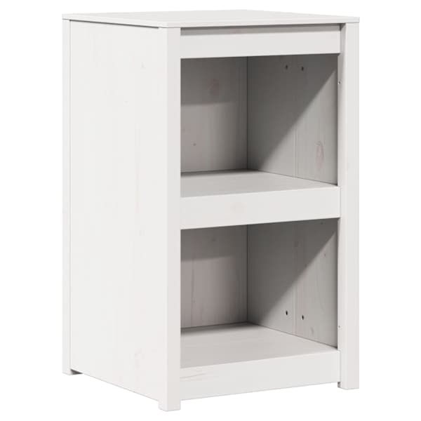 vidaXL K&ouml;&ouml;gikapp riiuliga MEPPEL Valge 55 x 55 x 92 cm Tahke m&auml;nd