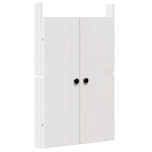 vidaXL K&ouml;&ouml;k uks MEPPEL Valge 50 x 9 x 82 cm M&auml;nnipuit