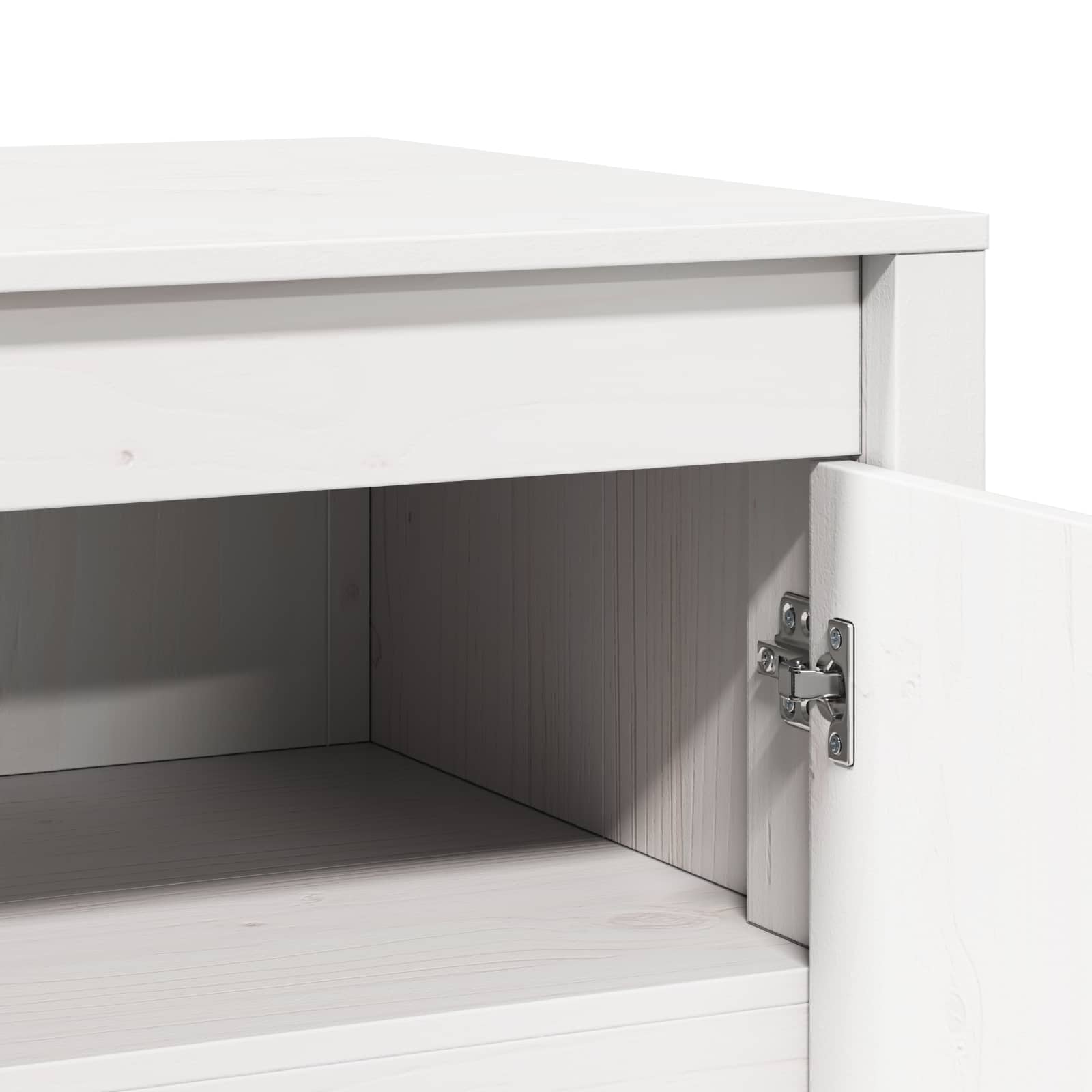 Keittiökaappi MEPPEL Valkoinen 106 x 55 x 64 cm Täysi Mänty - Image 9