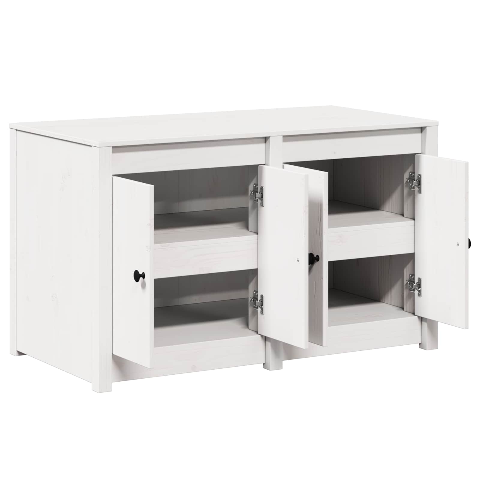 Keittiökaappi MEPPEL Valkoinen 106 x 55 x 64 cm Täysi Mänty - Image 5