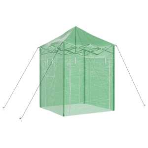 Skleník s pop-up rámem Zelená 200 x 200 x 300 cm Železo - obrázek 4