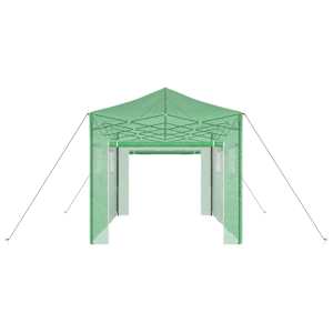 Skleník s pop-up rámem Zelená 280 x 410 x 315 cm Železo - obrázek 6