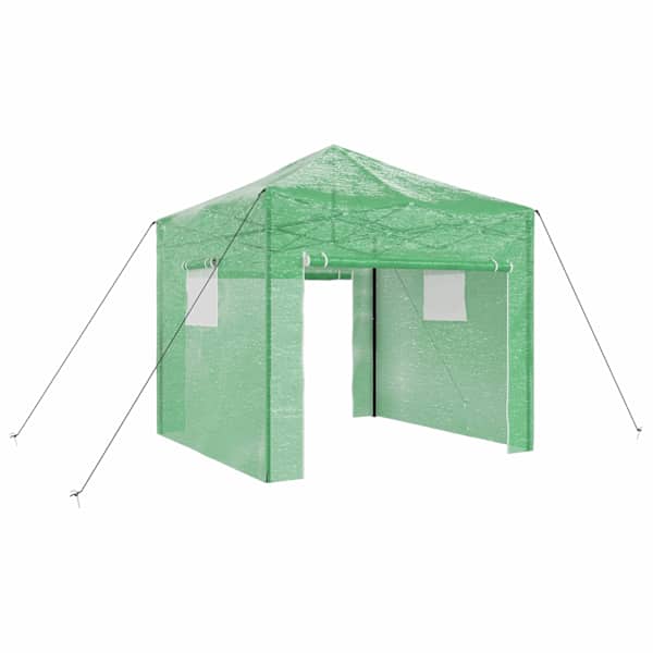vidaXL Kasvuhoone koos pop-up raami Roheline 290 x 290 x 315 cm Raud