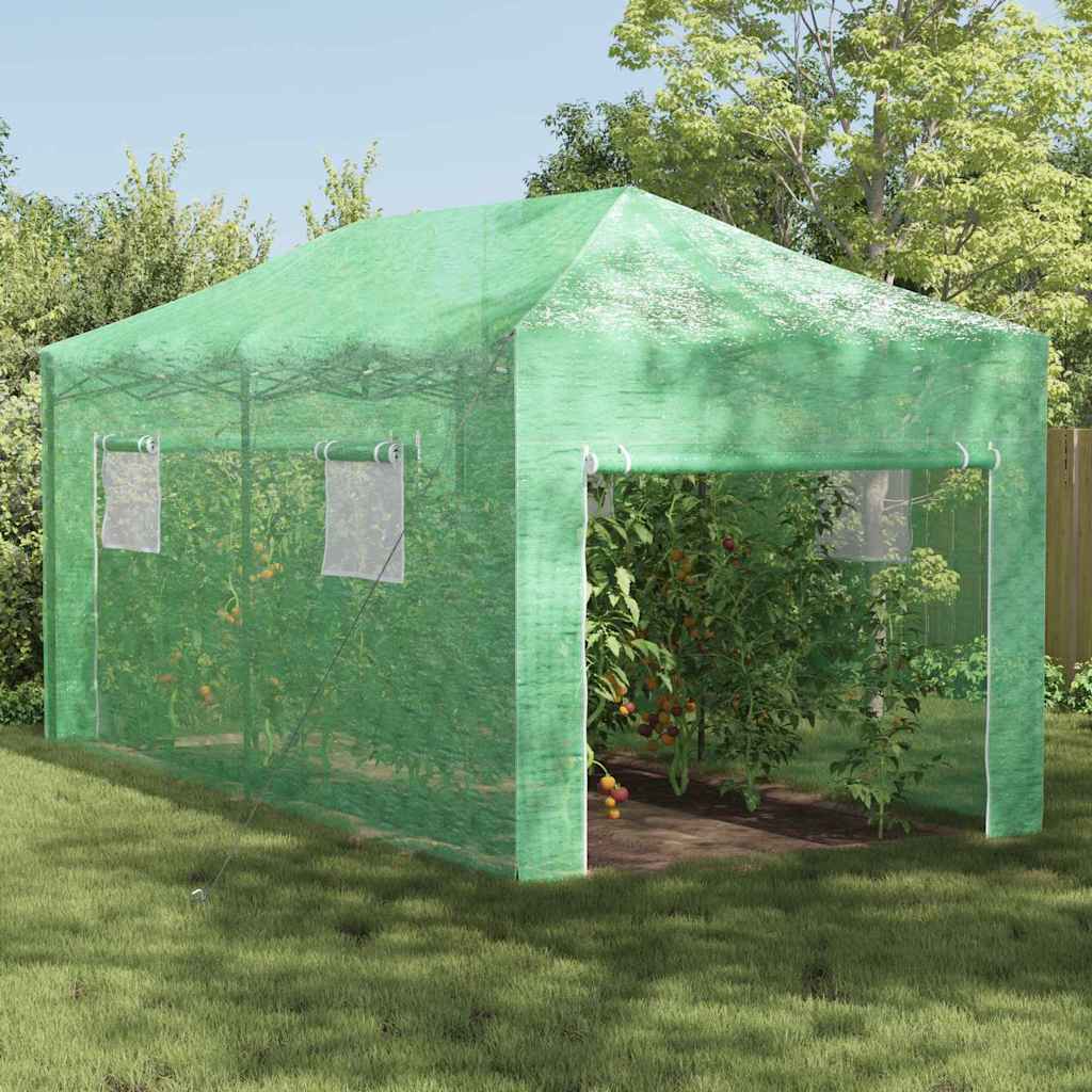 jalaga kasvuhoone pop-up raami Roheline 580x290x315 cm Teras