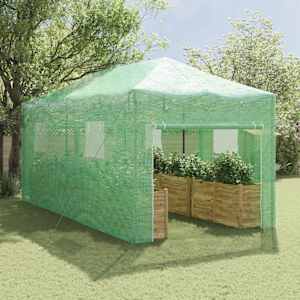 Skleník s pop-up rámem Zelená 290 x 580 x 315 cm Železo - obrázek 3