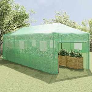 Skleník s pop-up rámem Zelená 290 x 870 x 315 cm Železo - obrázek 3