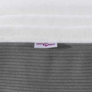 Postelová matrace s matrací Světle šedá 90 x 200 cm textil - obrázek 7