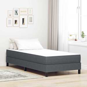 Postelová matrace s matrací Šedá 90 x 200 cm textil - obrázek 1