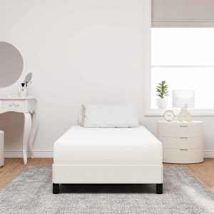 Postelová matrace s matrací Krémová 90 x 200 cm textil - obrázek 3
