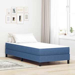 Postelová matrace s matrací Modrá 90 x 200 cm textil - obrázek 1