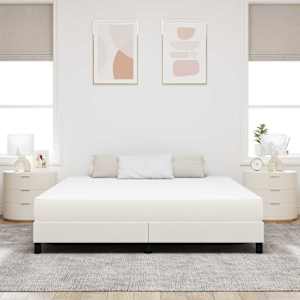 Postelová matrace s matrací Krémová 180 x 200 cm textil - obrázek 3