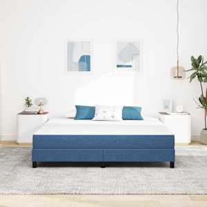 Postelová matrace s matrací Modrá 180 x 200 cm textil - obrázek 3