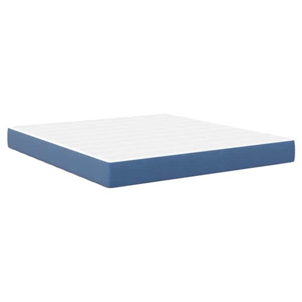 vidaXL Voodi madrats madratsiga Sinine 180 x 200 cm kangas
