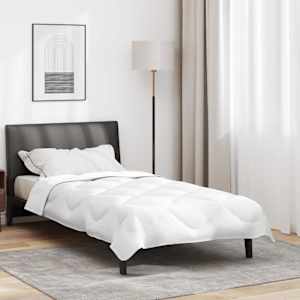 Letní přikrývka Bílá 220 x 135 x 3 cm Polyester - obrázek 1