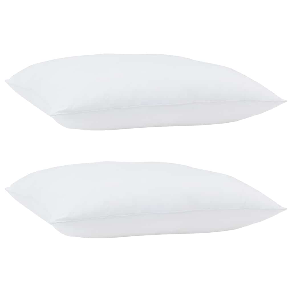 vidaXL Kussens 2 pcs Wit 105gsm 50% katoen en 50% polyester blend