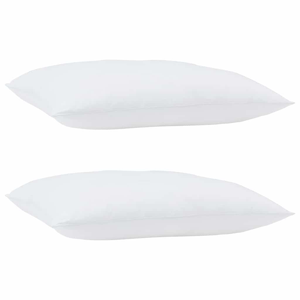 vidaXL Kussens 2 pcs Wit 105gsm 50% katoen en 50% polyester blend