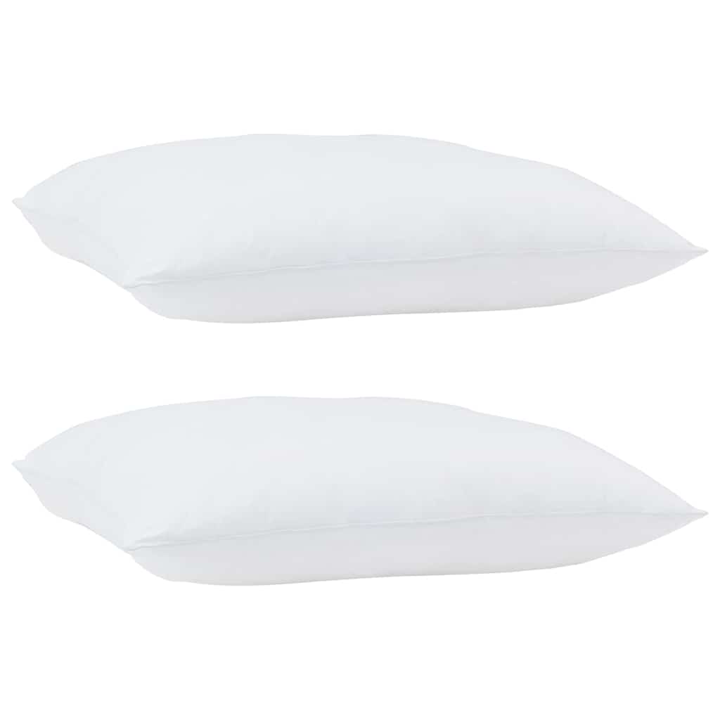 vidaXL Kussens 2 pcs Wit 105gsm 50% katoen en 50% polyester blend