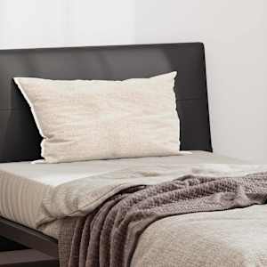 Vzglavnik z blazino Bela 61 x 41 x 20 cm Poliester