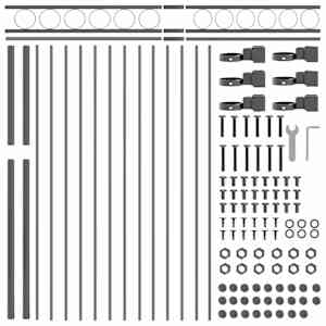 Prvek plotu ASSEN Šedá 170 x 130 cm Ocel - obrázek 5